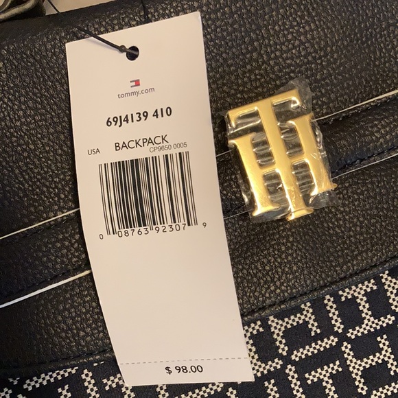 Tommy Hilfiger / Navy Blue Backpack - Picture 9 of 12